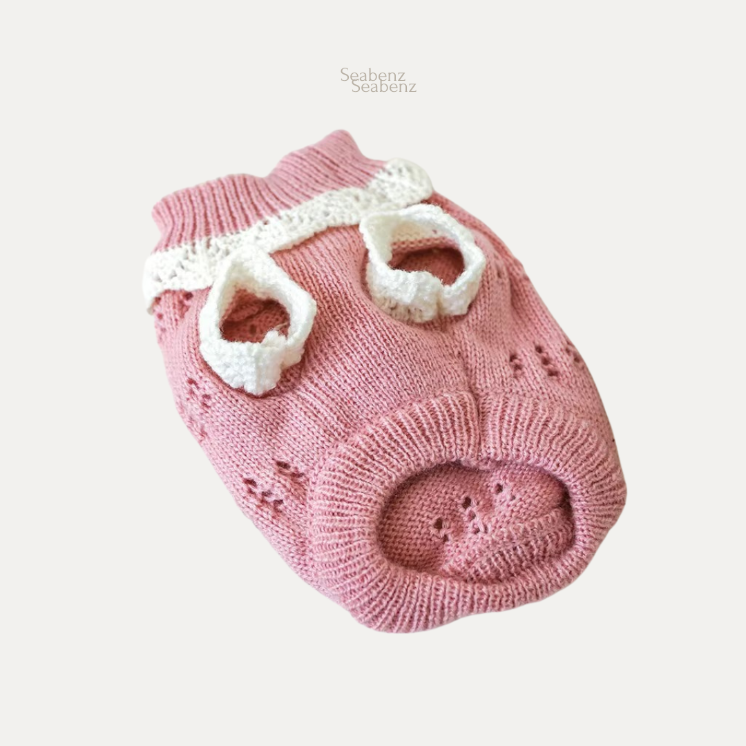 Flora Knit Pet Sweater