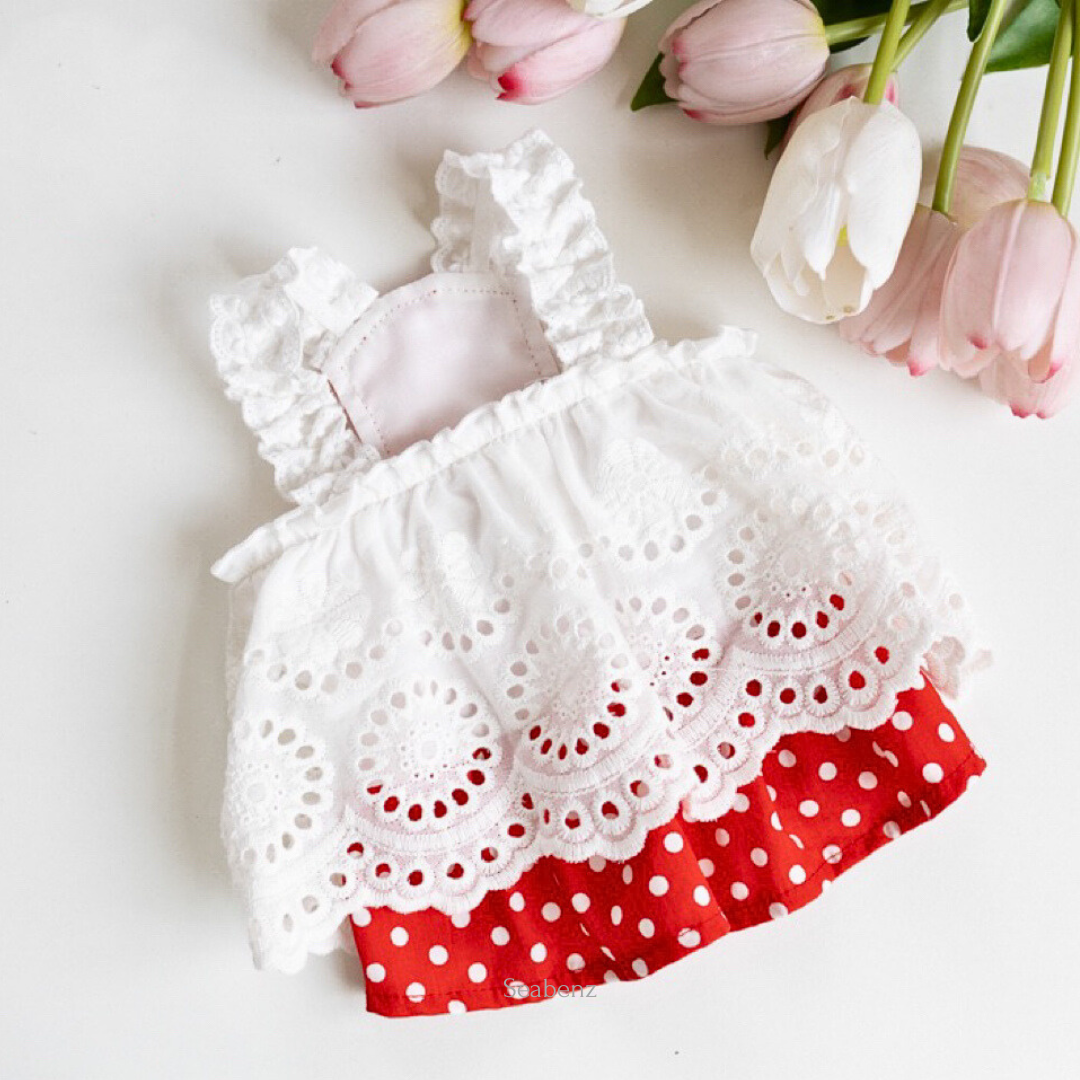 DotLace Sweetheart Dress