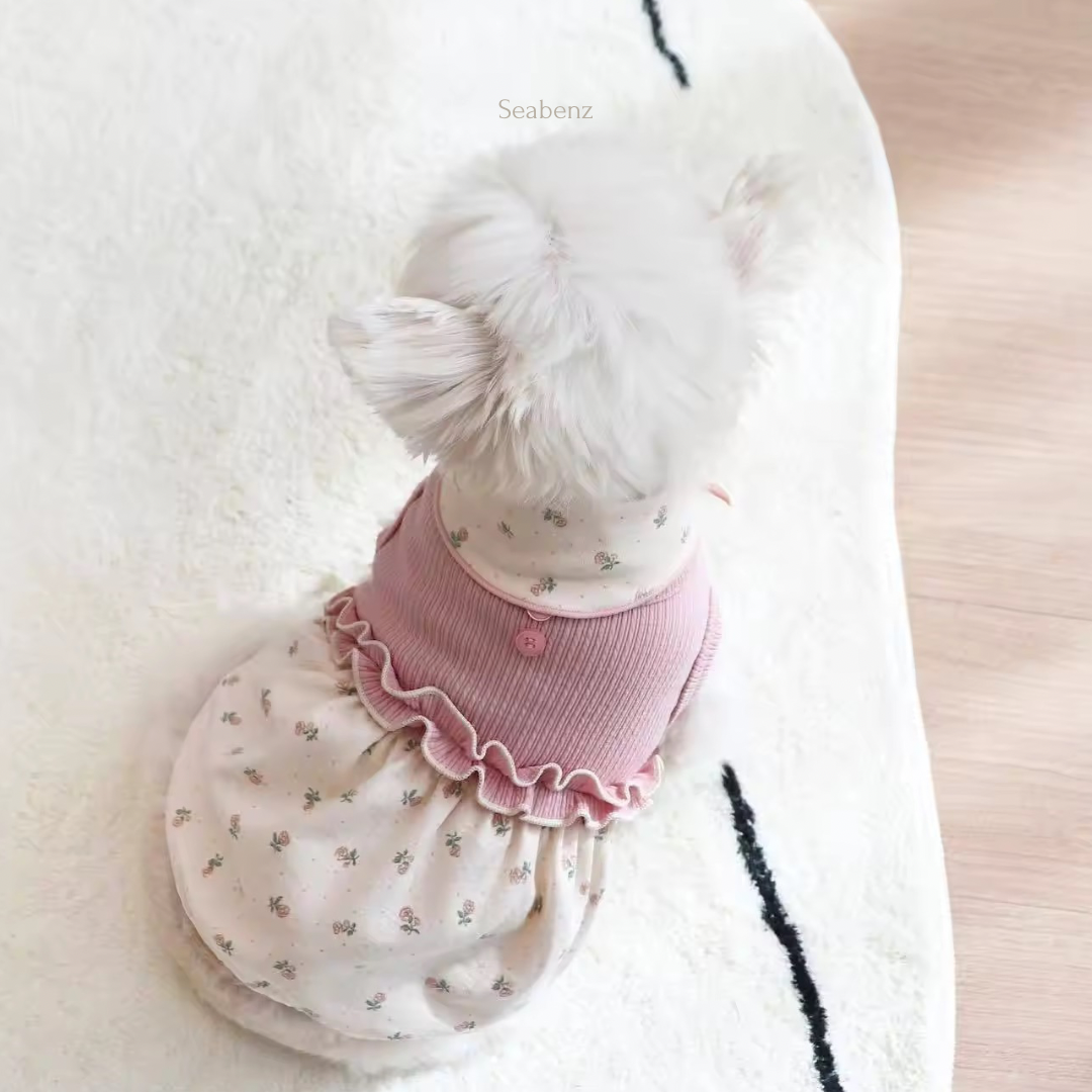 Floral Scarf Pet Clothing