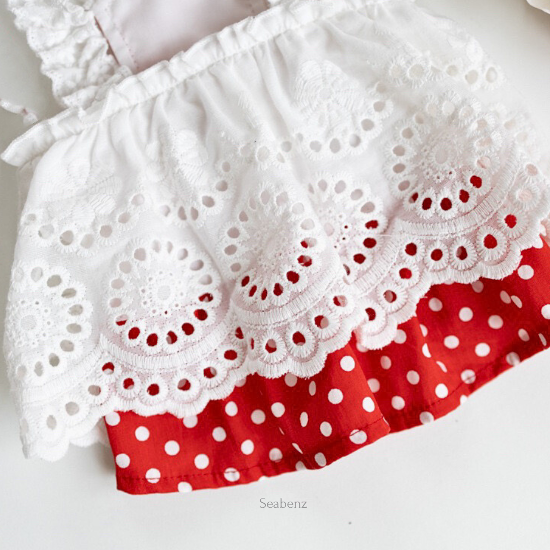 DotLace Sweetheart Dress