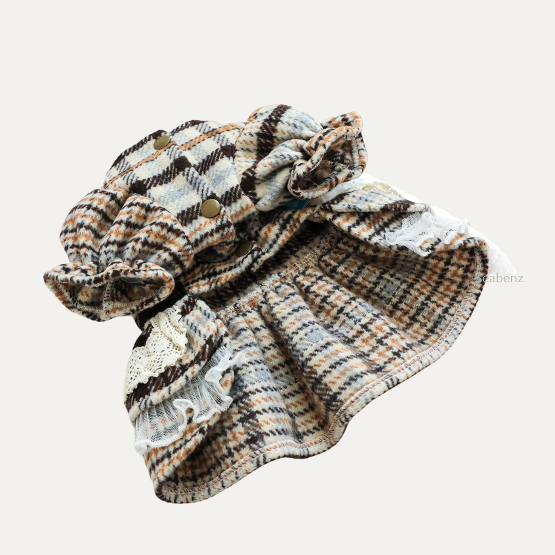 Amber Plaid Pet Dress