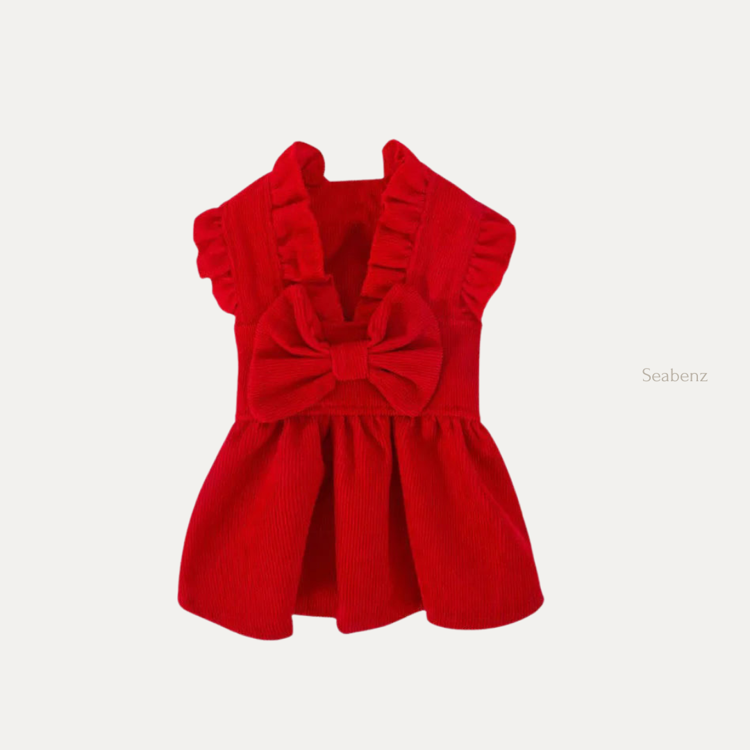 Red Bow Winter Dress